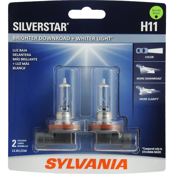 BULBS AND FLASHERS H11 White Set of 2